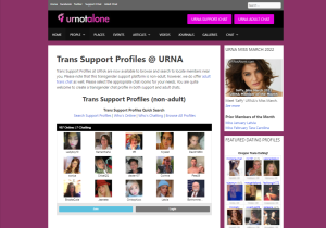 URNotAlone Login for Transgender Support Members